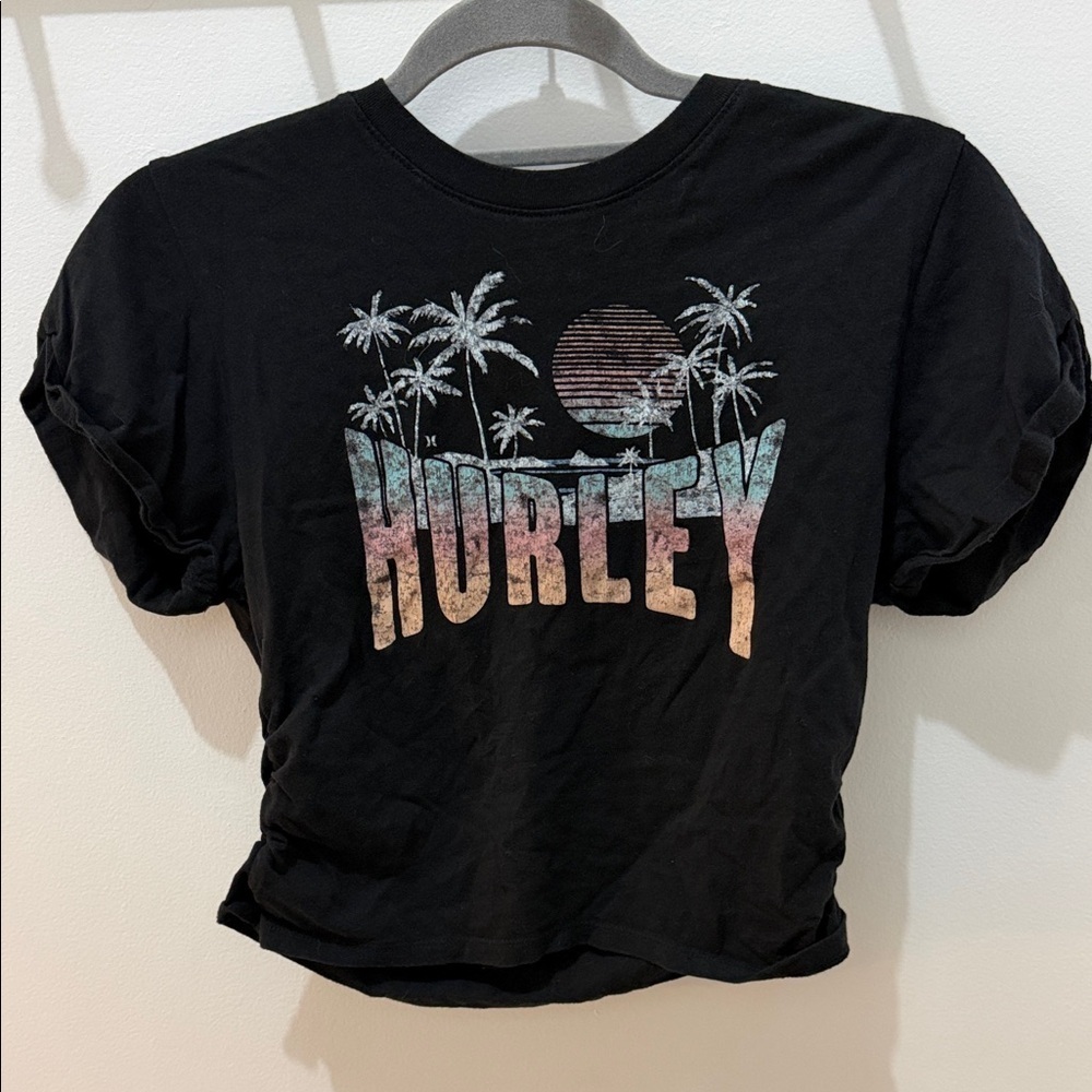 Hurley Cropped Graphic Tee